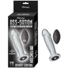 Ass-Sation Remote Vibrating Metal Anal Ecstasy – Silver | Beginner-Friendly Metal Butt Plug