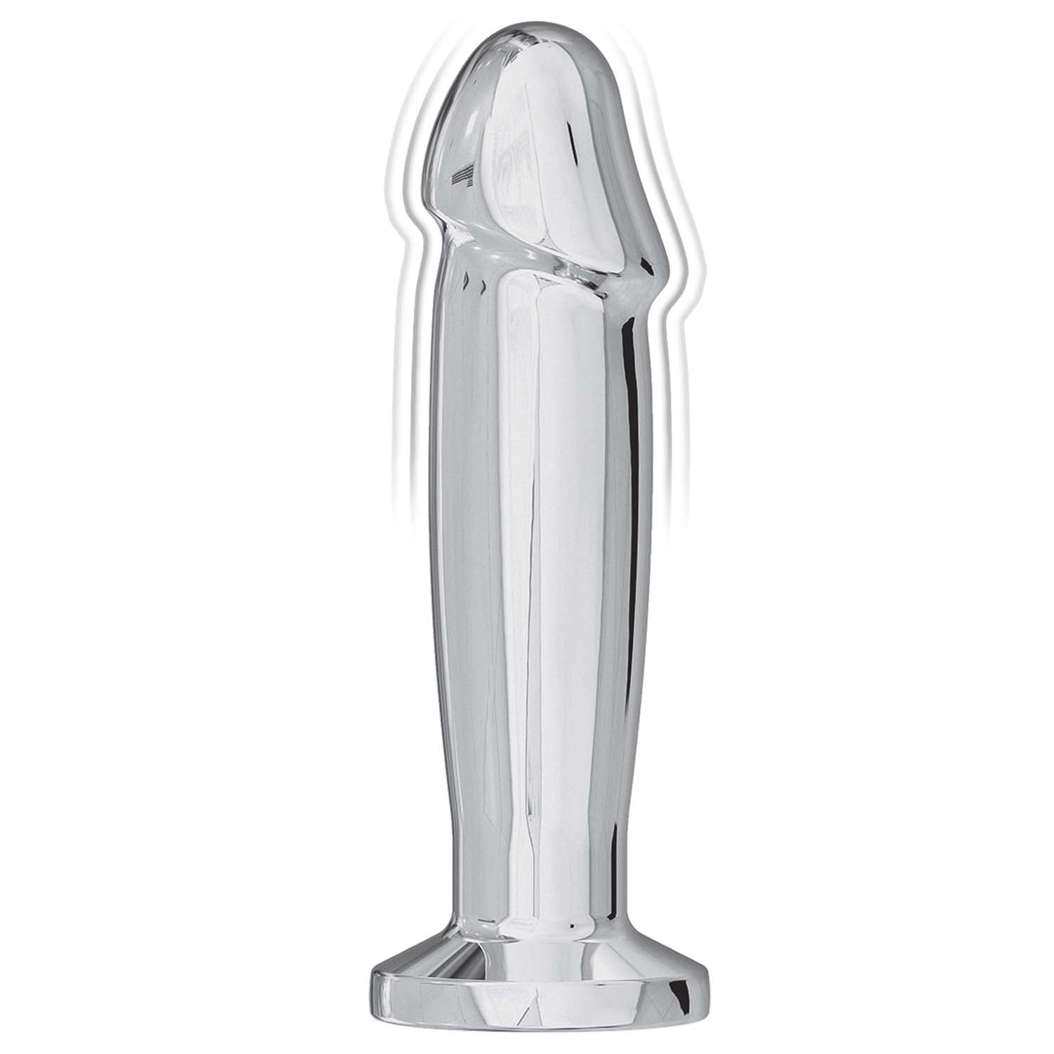 Ass-Sation Remote Vibrating Metal Anal Ecstasy – Silver | Beginner-Friendly Metal Butt Plug