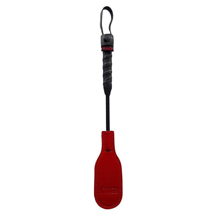 Mini Leather Oval Paddle Crop 10" - Red