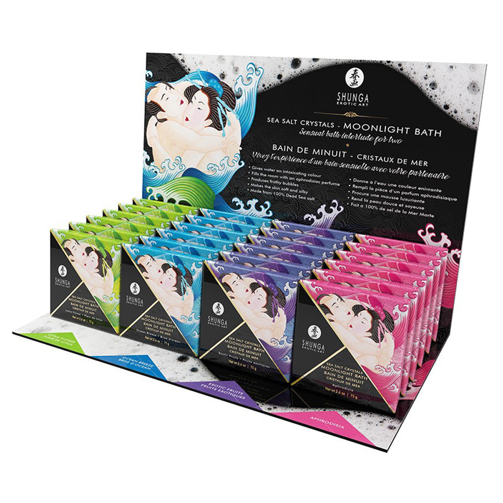 Oriental Crystals Bath Salts - single uses and display - 24 box display