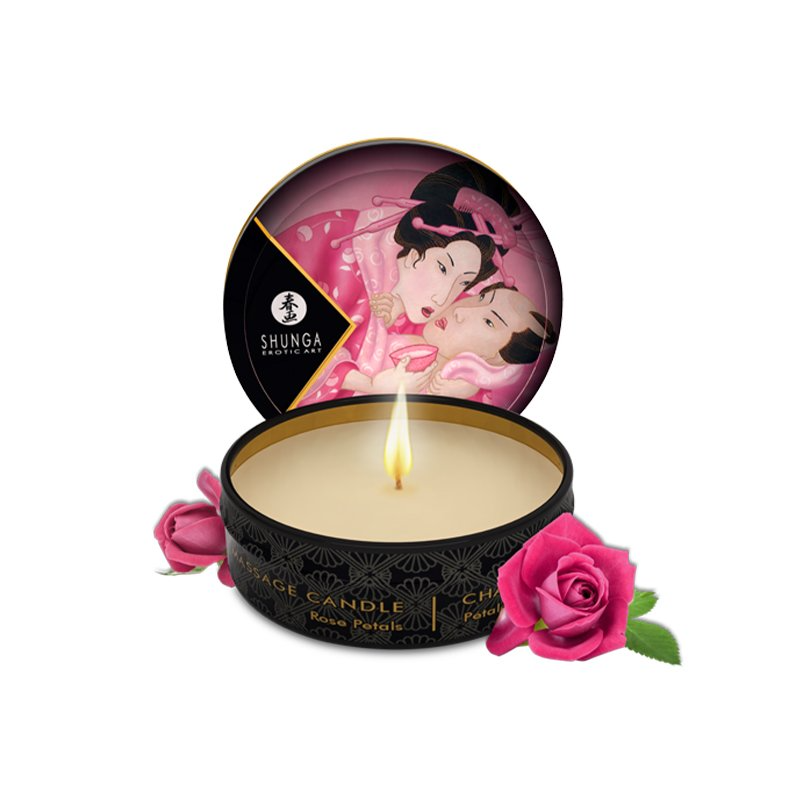 Mini Massage Candle 30 ml / 1 oz - Aphrodisia / Roses