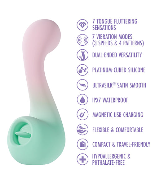 Melody Dual-Ended Vibrator — G-Spot + Flutter Tip