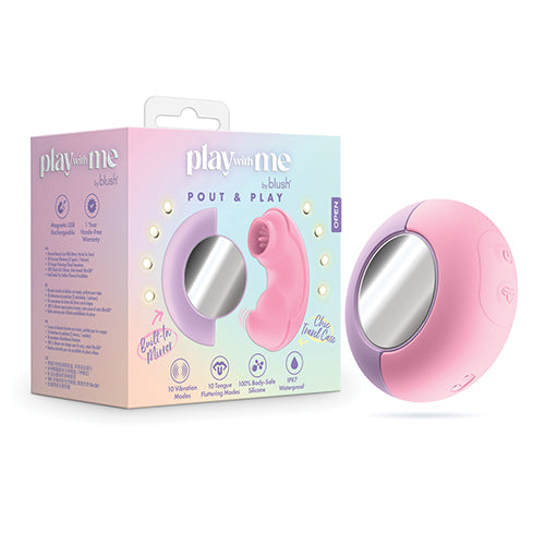 Pout & Play Dual-Stimulation Travel Vibrator