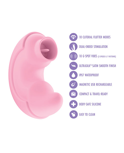 Pout & Play Dual-Stimulation Travel Vibrator