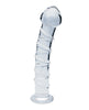 Clarity Seraphic Spiral Glass Dildo – 6.3" Textured Swirl Pleasure Wand