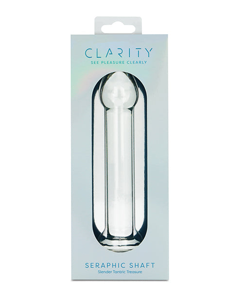 Clarity Seraphic Shaft Glass Dildo – 6.6" Sleek, Straight Precision Wand