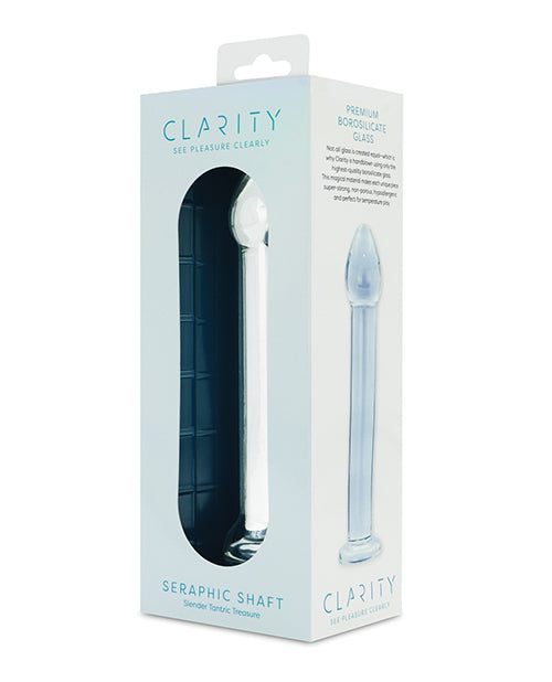 Clarity Seraphic Shaft Glass Dildo – 6.6" Sleek, Straight Precision Wand