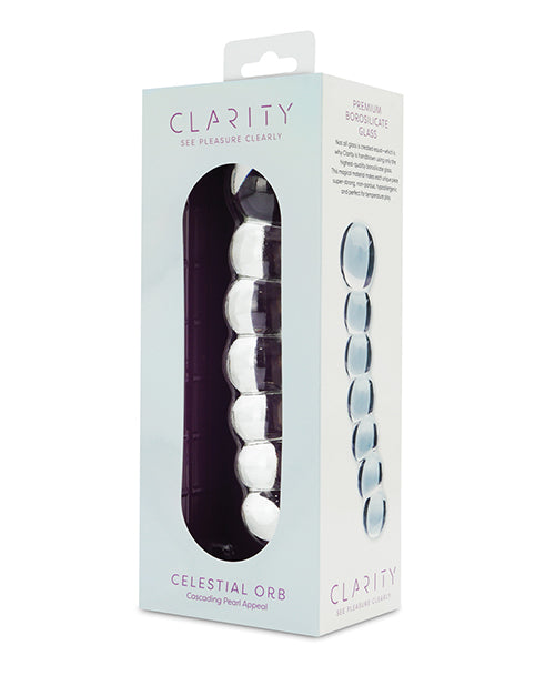 Clarity Celestial Orb Double-Ended Glass Dildo