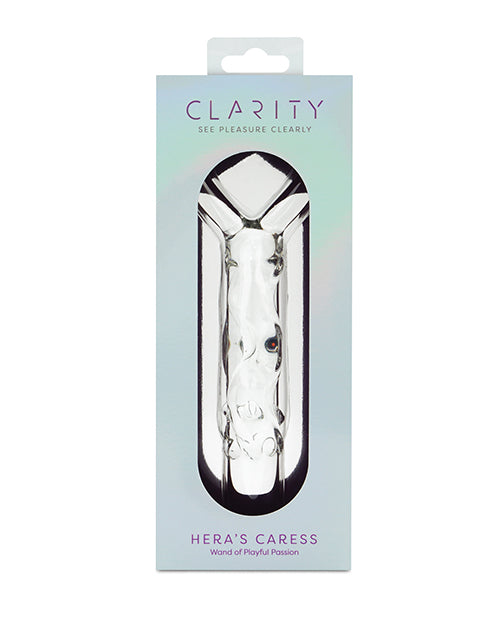 Clarity Hera’s Caress Glass Dildo – Curved for Precise G‑Spot Pleasure