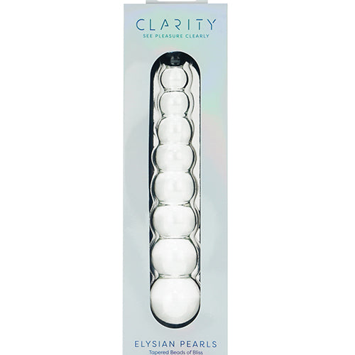 Elysian Pearls Beaded Glass Dildo (6.7in)