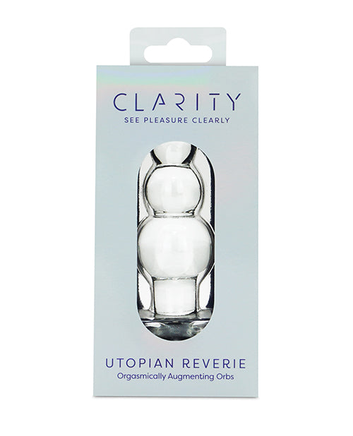 Clarity Utopian Reverie Glass Beads – 3.6" Petite Borosilicate Anal Bead Wand