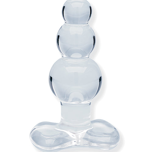 Clarity Utopian Reverie Glass Beads – 3.6" Petite Borosilicate Anal Bead Wand