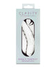 Clarity Hera’s Tempest Glass Dildo – 5.5" Sculpted Circular-Handle Wand
