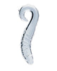 Clarity Hera’s Tempest Glass Dildo – 5.5" Sculpted Circular-Handle Wand