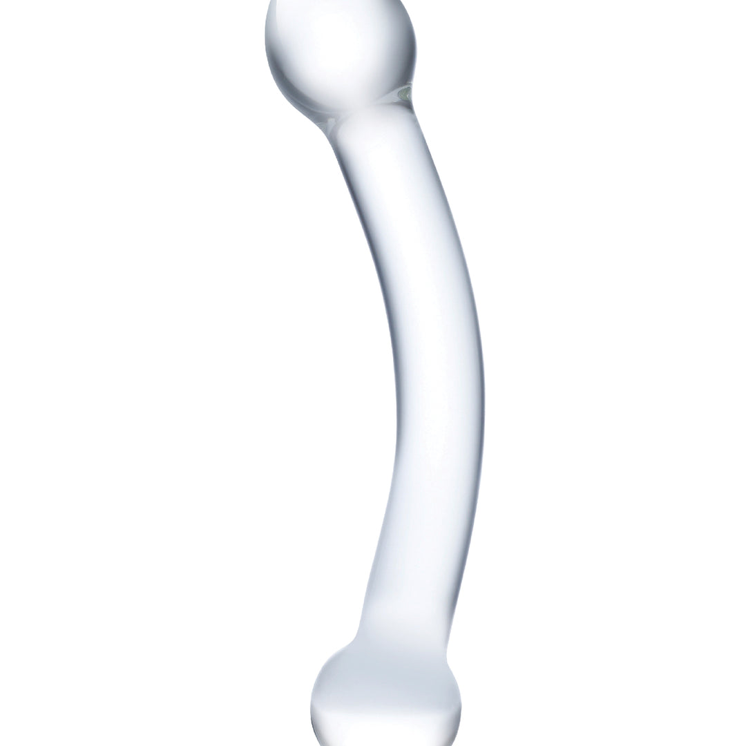 Gläs 7" Curved Glass G-Spot Stimulator – Dual-Ended Clear Wand