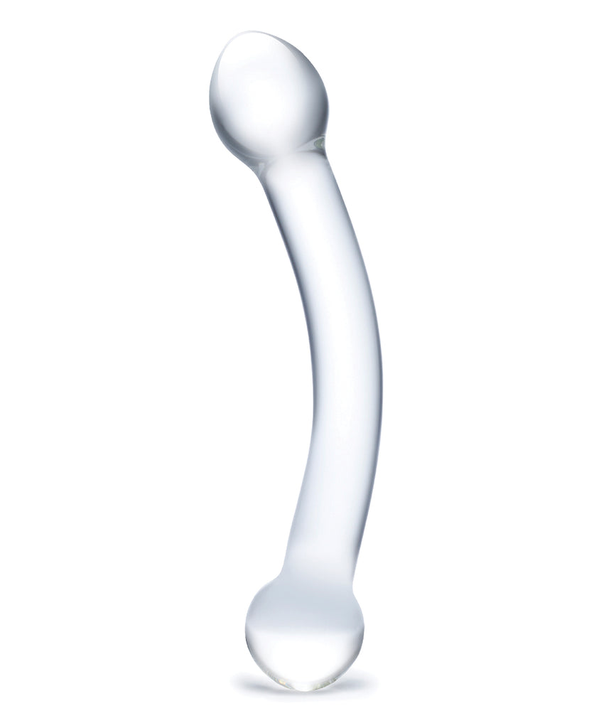 Gläs 7" Curved Glass G-Spot Stimulator – Dual-Ended Clear Wand