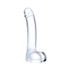 Gläs 7" Realistic Curved G-Spot Glass Dildo – Deep-Pressure Clear Wand
