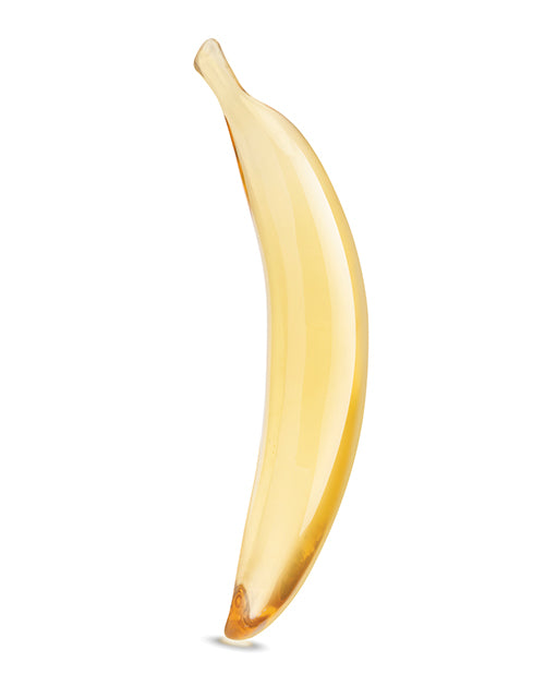 Gläs Banana Joy 7" Glass Dildo – Curved Banana-Shaped Pleasure Wand