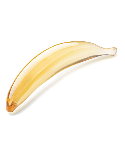 Gläs Banana Joy 7" Glass Dildo – Curved Banana-Shaped Pleasure Wand
