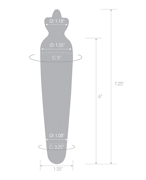 Bunny’s Secret Glass Dildo (7.25") — Smooth & Beginner-Friendly