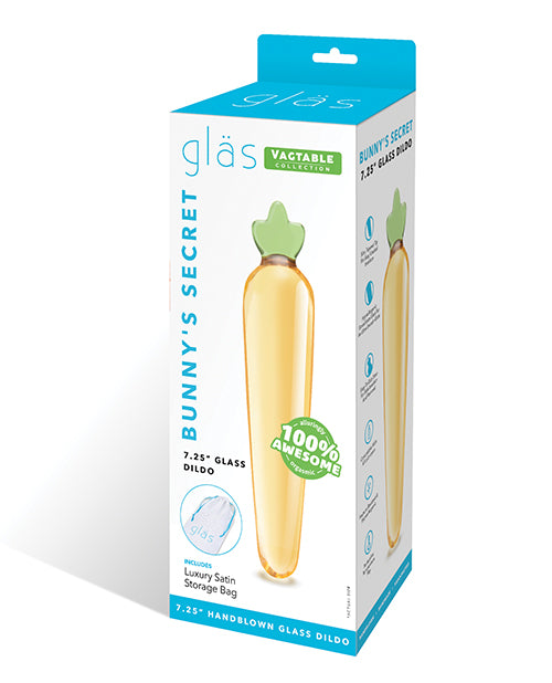 Bunny’s Secret Glass Dildo (7.25") — Smooth & Beginner-Friendly