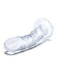 Gläs 7" Curved Realistic Glass Dildo – Veiny Clear G- & P-Spot Wand