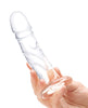 Gläs 7" Curved Realistic Glass Dildo – Veiny Clear G- & P-Spot Wand