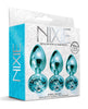 Nixie Metal Butt Plug Trainer Set – Blue Metallic Jeweled