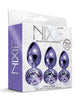Nixie Metal Butt Plug Trainer Set – Purple Metallic Jeweled