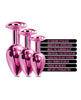Nixie Metal Butt Plug Trainer Set – Pink Metallic Jeweled