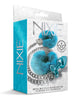 Nixie Metal Butt Plug & Fur Cuffs Set – Blue Metallic
