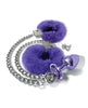 Nixie Metal Butt Plug & Fur Cuffs Set – Purple Metallic