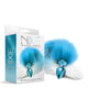 Nixie Metal Butt Plug w/ Faux Fur Tail – Blue Metallic