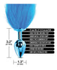 Nixie Metal Butt Plug w/ Faux Fur Tail – Blue Metallic