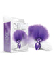 Nixie Metal Butt Plug w/ Faux Fur Tail – Purple Metallic