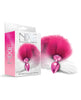 Nixie Metal Butt Plug w/ Faux Fur Tail – Pink Metallic