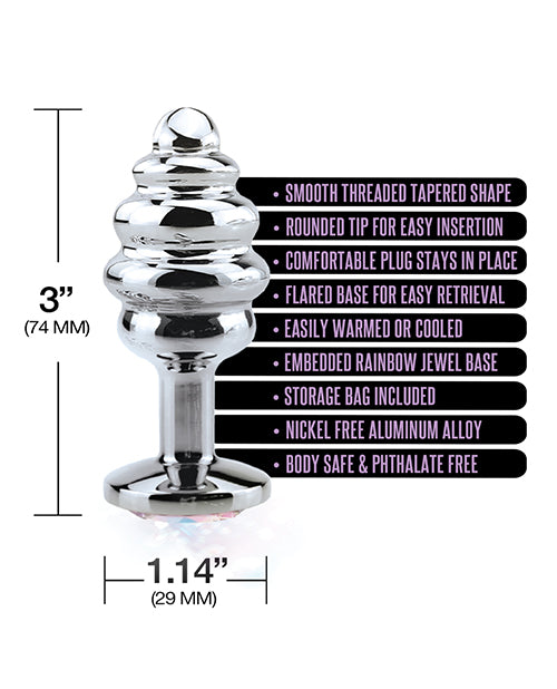 Nixie Honey Dipper Small Metal Butt Plug – Rainbow Jewel