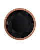 Gender X Gold Digger Large Butt Plug – Rose Gold Beaded Metal Anal Plug with Black Gem Base