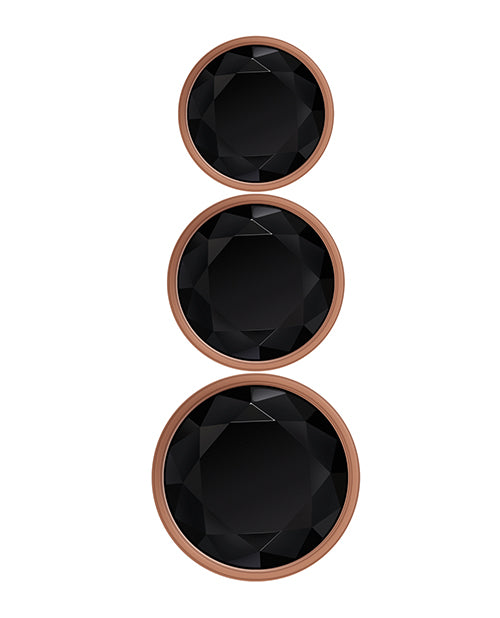 Gender X Gold Digger Set – Rose Gold Metal Anal Plug Trio