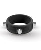 Rebel Cock Ring w/Studs - Black