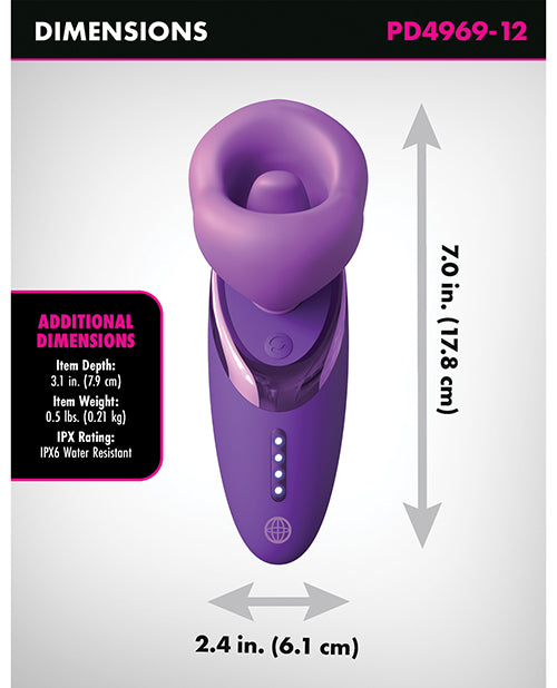 Pleasure Sucker Clitoral Suction Vibrator (Purple)