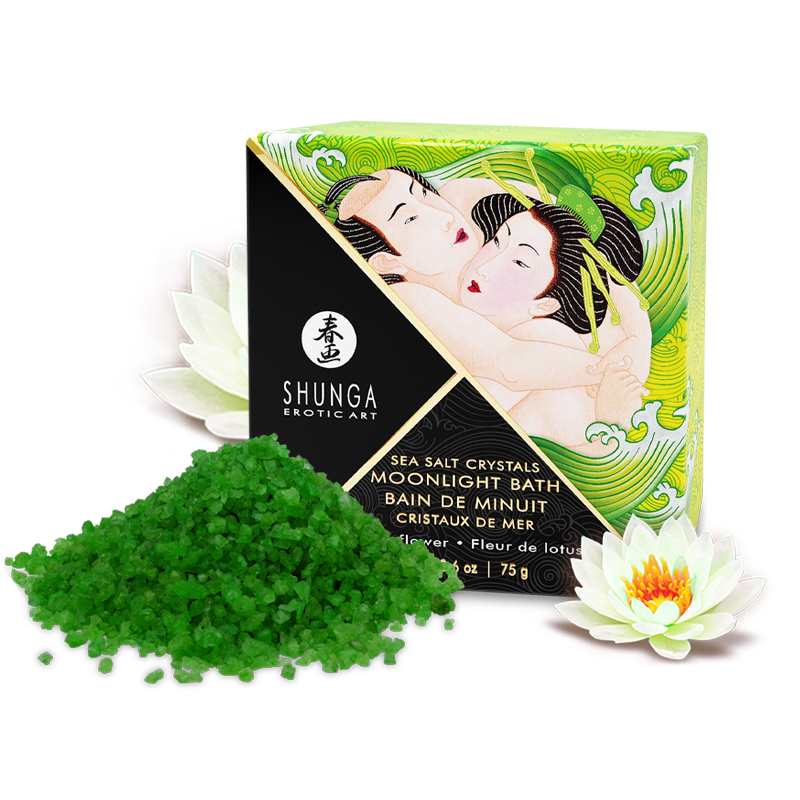 Oriental Crystals Bath Salts - single uses and display - Lotus Flower 75 gr.