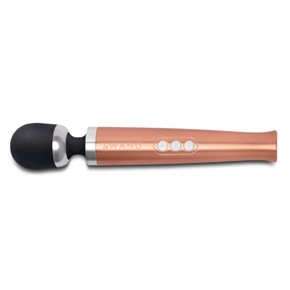 Die Cast Rechargeable Vibrating Massager - Rose Gold