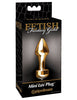 Fetish Fantasy Gold Mini Luv Plug – Gold | Beginner-Friendly Jeweled Butt Plug